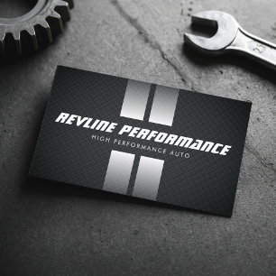 Cartão De Visita Listras de Corrida de Alta Performance Automotiva 