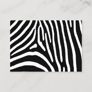 Cartão De Visita Listras de Zebra