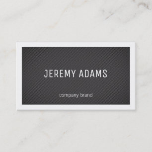 Cartão De Visita Listras  Limite (branco) / Ícones de contato