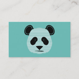 Cartão De Visita listras panda