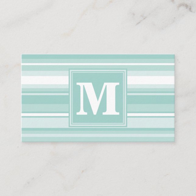 Cartão De Visita Listras verdes da horta monográfica (Frente)