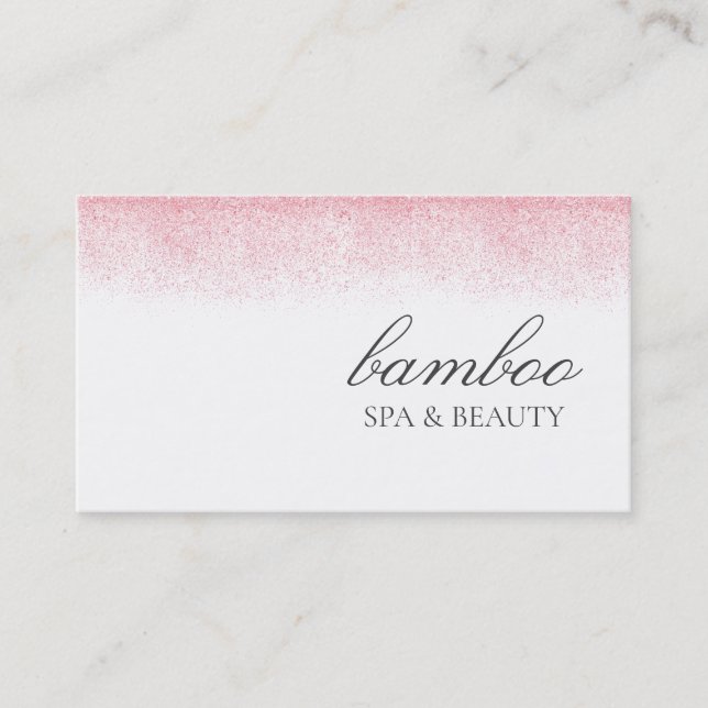 Cartão De Visita Lite rosa, Lite, Beleza Salon (Frente)