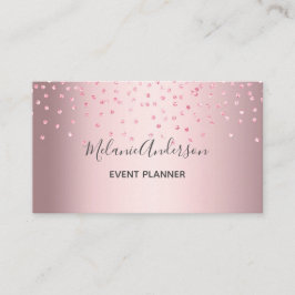 Cartão De Visita Lítima Rosa Elegante