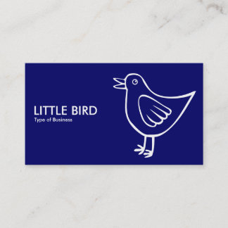 Cartão De Visita Little Bird 05 - Marinho Profundo
