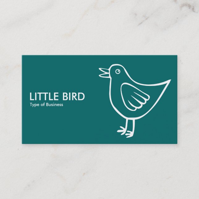 Cartão De Visita Little Bird 05 - Moss Green (Frente)