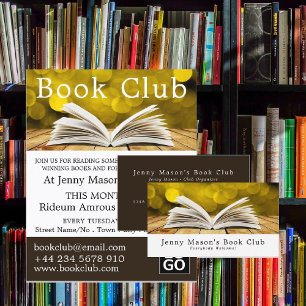 Cartão De Visita Livro Aberto da Trendy, Clube do Livro