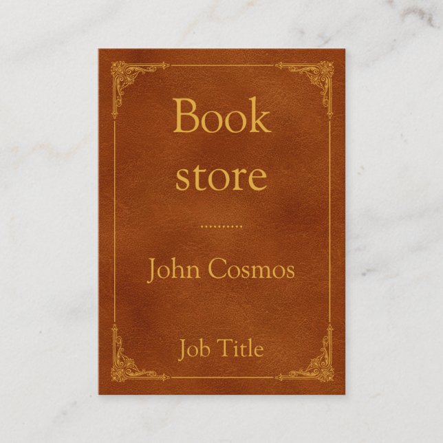 Cartão De Visita Livro antigo (Frente)