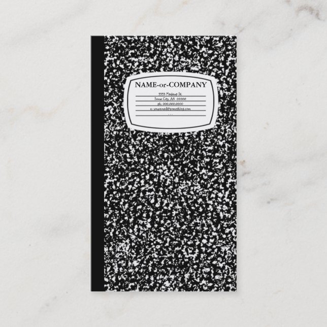 Cartão De Visita livro da composição (Frente)