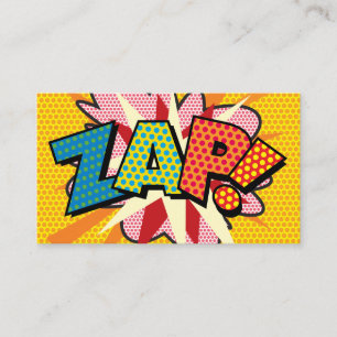 Cartão De Visita Livro de Comédia Retro ZAP Divertido
