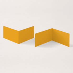 Cartão De Visita Livro Horizontal Dobrado de Marigold Sólido
