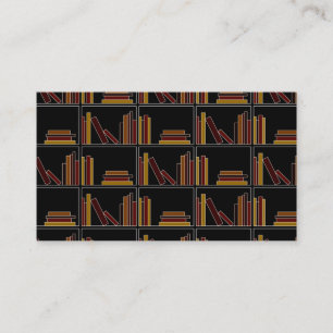 Cartão De Visita Livros da cor de Brown, de Borgonha e de mostarda