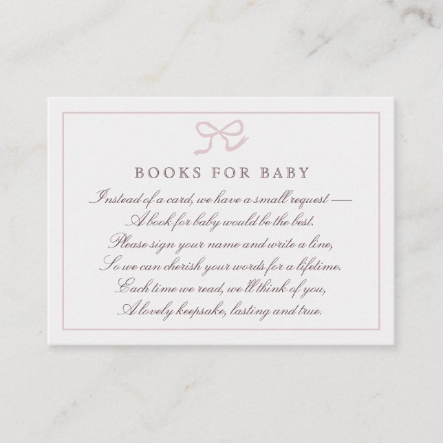 Cartão De Visita Livros de distribuição e Arco PInk para placa de g (Frente)