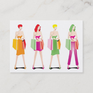 Cartão De Visita LLC cor-de-rosa da forma