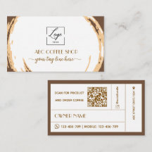 LOGO de Artesão Moderno Código QR Café