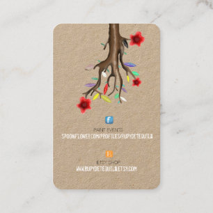 CARTÃO DE VISITA LOGO FACEBOOK E ETSY ARTESANAL ÁR