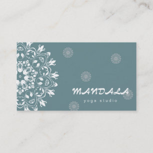 CARTÃO DE VISITA LOGO MANDALA PERSONALIZADO NEGÓCIO DE PROFESSOR DE