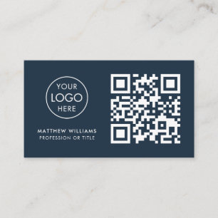 Cartão De Visita Logotipo atual do CEO Professional QR Code