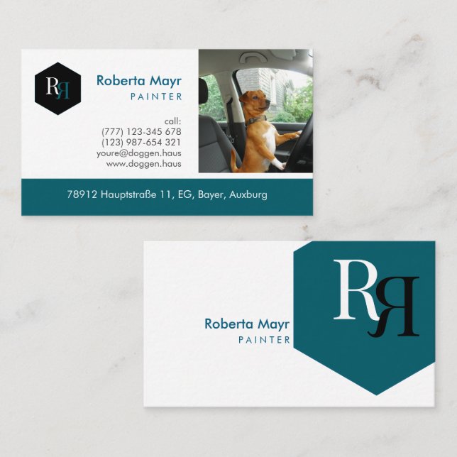 Cartão De Visita Logotipo Automático Profissional (Frente/Verso)