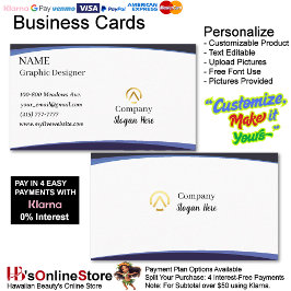 Cartão De Visita Logotipo Azul com 3 Sombreamentos da Empresa Minim