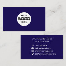 Logotipo Azul Profissional Personalizado Empresari