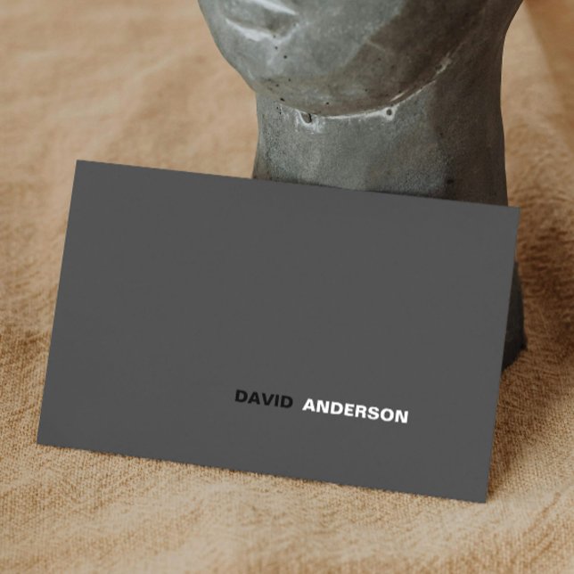 Cartão De Visita Logotipo Bold Profissional Moderno Simples Minimal (Professional Bold Logo Modern Simple Minimalist Business Card )