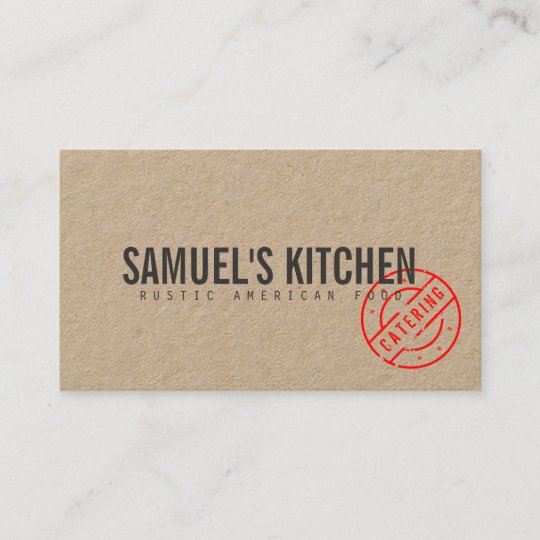 Cartao De Visita Logotipo Carimbado Corajoso Rustico Kraft Do Zazzle Com Br Cartão de visita corte especial. zazzle