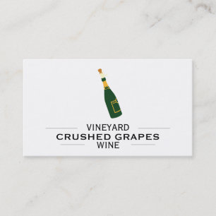 Cartão De Visita Logotipo com divisores Champagne