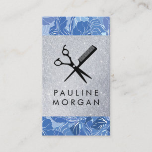 Cartão De Visita Logotipo Comb da Tesoura Stylist para o cabelo