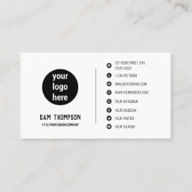 Logotipo comercial Ícones modernos de mídia social