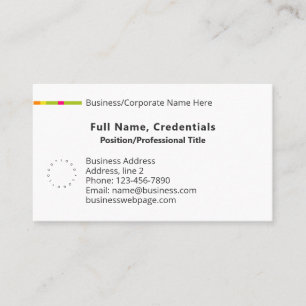 Cartão De Visita Logotipo corporativo clássico simples, linha de co