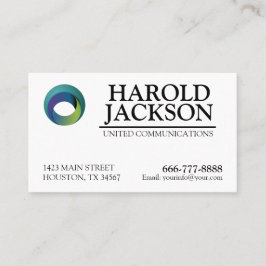 Cartão De Visita Logotipo Corporativo Profissional Minimalista
