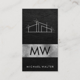 Cartão De Visita Logotipo da arquitetura doméstica