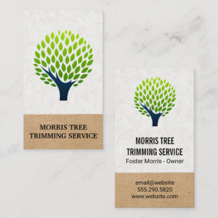 Cartão De Visita Logotipo da árvore Paisagem