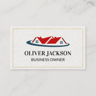 Cartão De Visita Logotipo da Casa de Hipotecas Imóveis