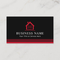 Logotipo da Casa Monograma Realce Imobiliário Pret
