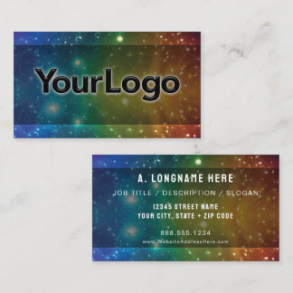 Cartão De Visita Logotipo da Empresa Artesanal Estrelas da Galáxia 