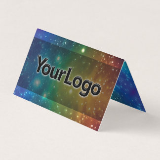 Cartão De Visita Logotipo da Empresa Artesanal Estrelas Galáxia Cós