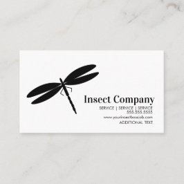 Cartão De Visita Logotipo da Empresa de Controle de Pragas Dragonfl