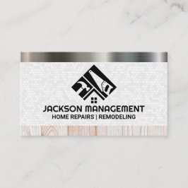 Cartão De Visita Logotipo da Ferramenta de Construção | Material De