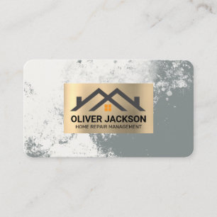 Cartão De Visita Logotipo da Gold Real Estate Homes Propriedades