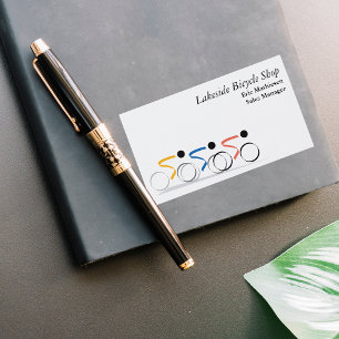 Cartão De Visita Logotipo da raça de bicicleta