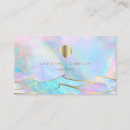 Cartão De Visita logotipo da seashell design