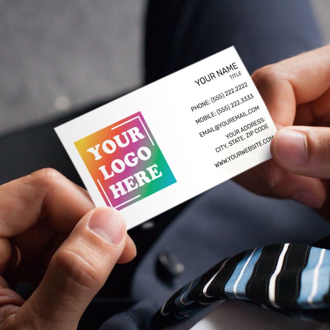 Cartão De Visita Logotipo da sua empresa (Criador carregado)