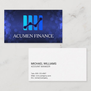 Cartão De Visita Logotipo da Tech Modern Finance
