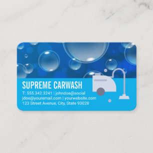 Cartão De Visita Logotipo de Aspirador   Serviços de Limpeza de Dom