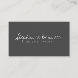Cartão De Visita Logotipo de assinatura manuscrito preto