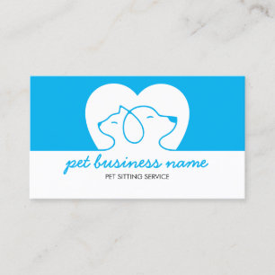 Cartão De Visita Logotipo de Cachorro e Gato
