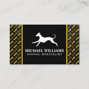 Cartão De Visita Logotipo de cachorro em execução Padrão De Oss