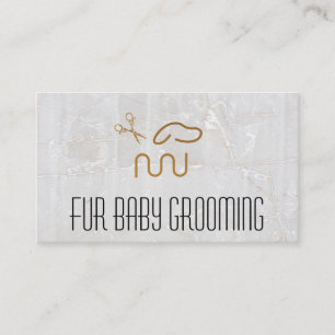 Cartão De Visita Logotipo de Cachorro Moderno Tesoura