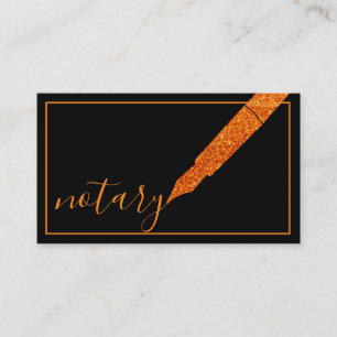 Cartão De Visita Logotipo de Caneta de Agente de Notas Escritor de 